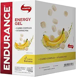 Vitafor - Endurance Energy Gel - 12 Sachês de 30g - Banana