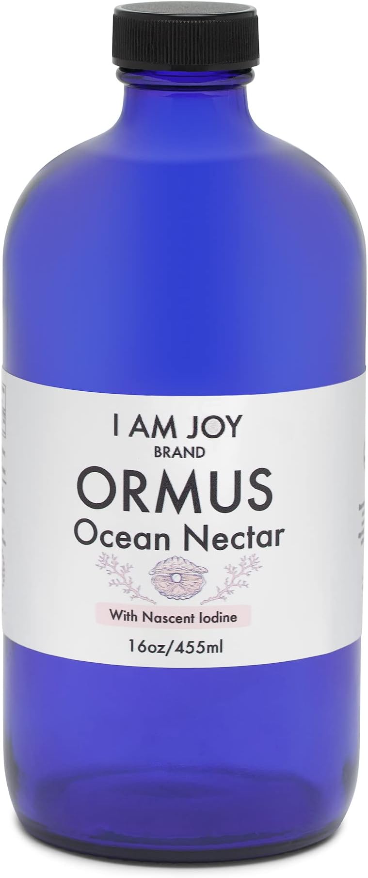 I Am Joy co. Ormus Ocean Nectar Monoatomic Gold with Iodine Designed to Decalcify The Pineal Gland, Support Thyroid and Increase Feelings of Alertness, Clarity of Thought and Energy Large 16oz Bulk