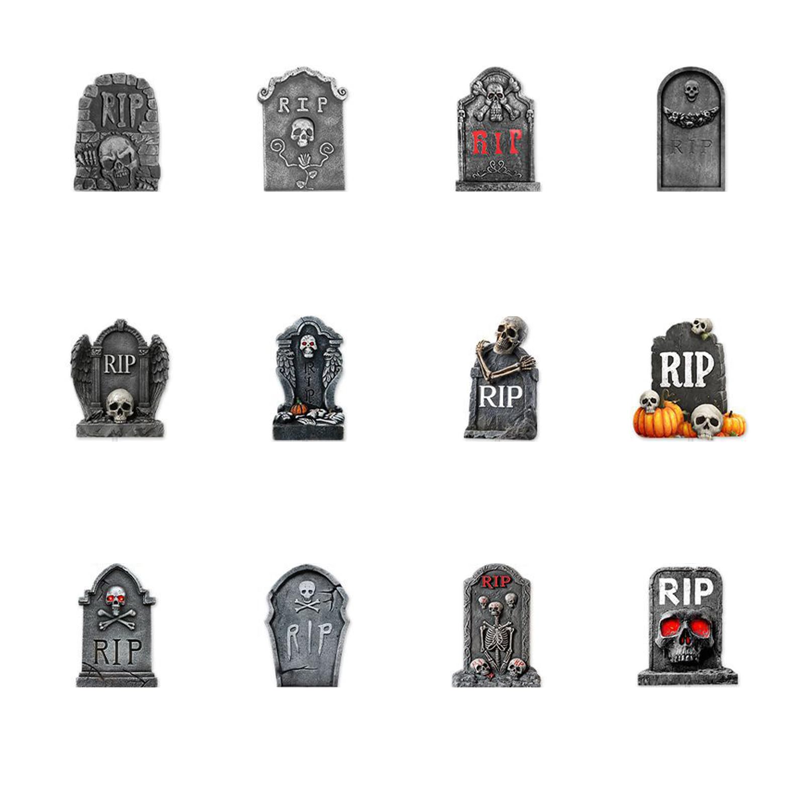 Xjdzineq Halloween Tombstone Horror Skull Flag Cake Cup Decoration Decoration Cupcake Decorations
