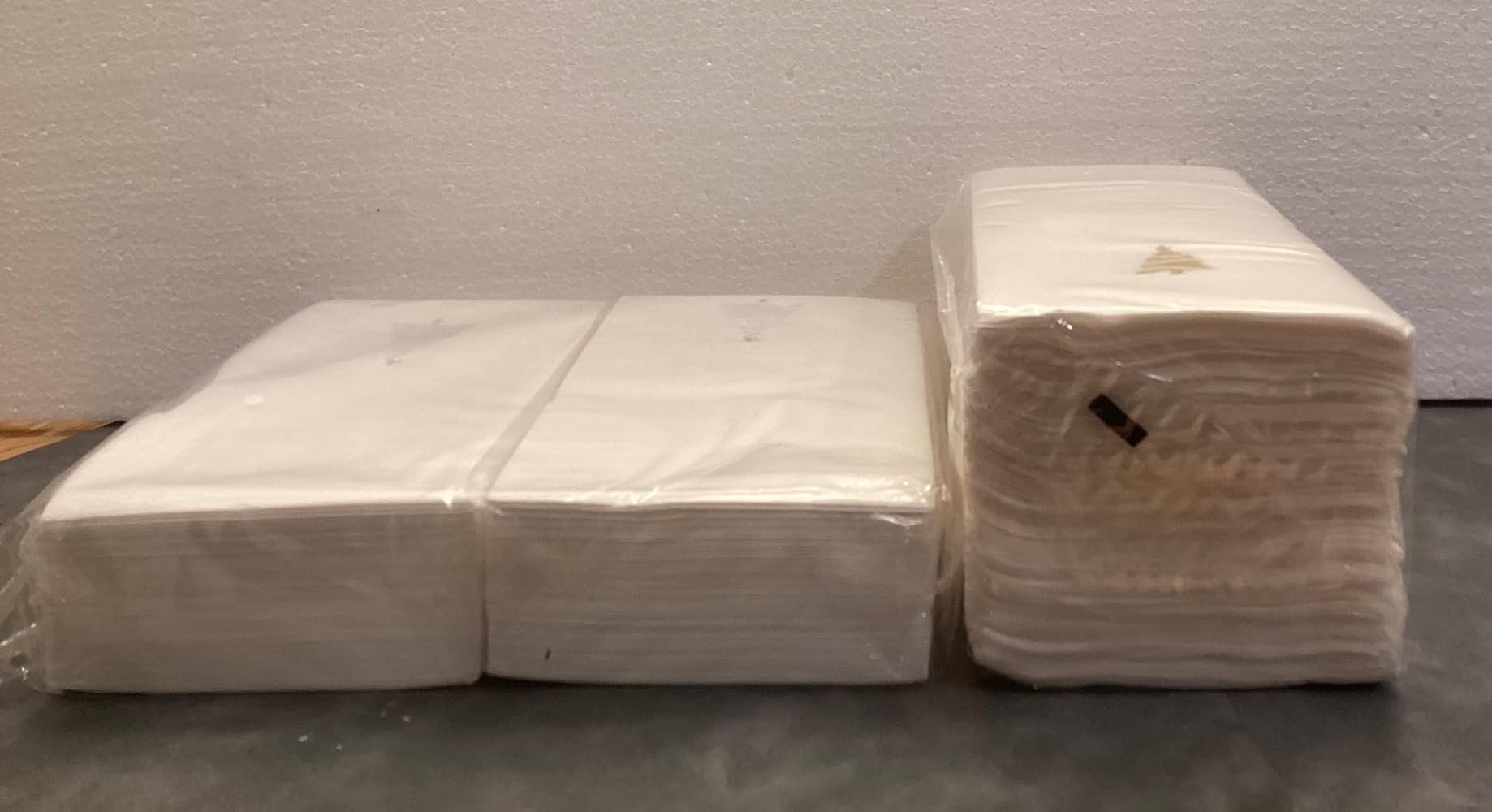 Goodluck 50 Pack Disposable Gold Christmas Tree Napkins for Party, Dinner, Wedding