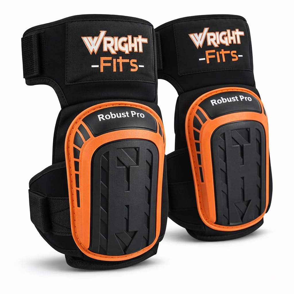 Professional Gel Work Knee Pads – Heavy Duty Knee Protectors & knee support with High-Density Foam, Adjustable Anti-Slip Strong Straps for Work, Construction, Flooring, Gardening & Skating
