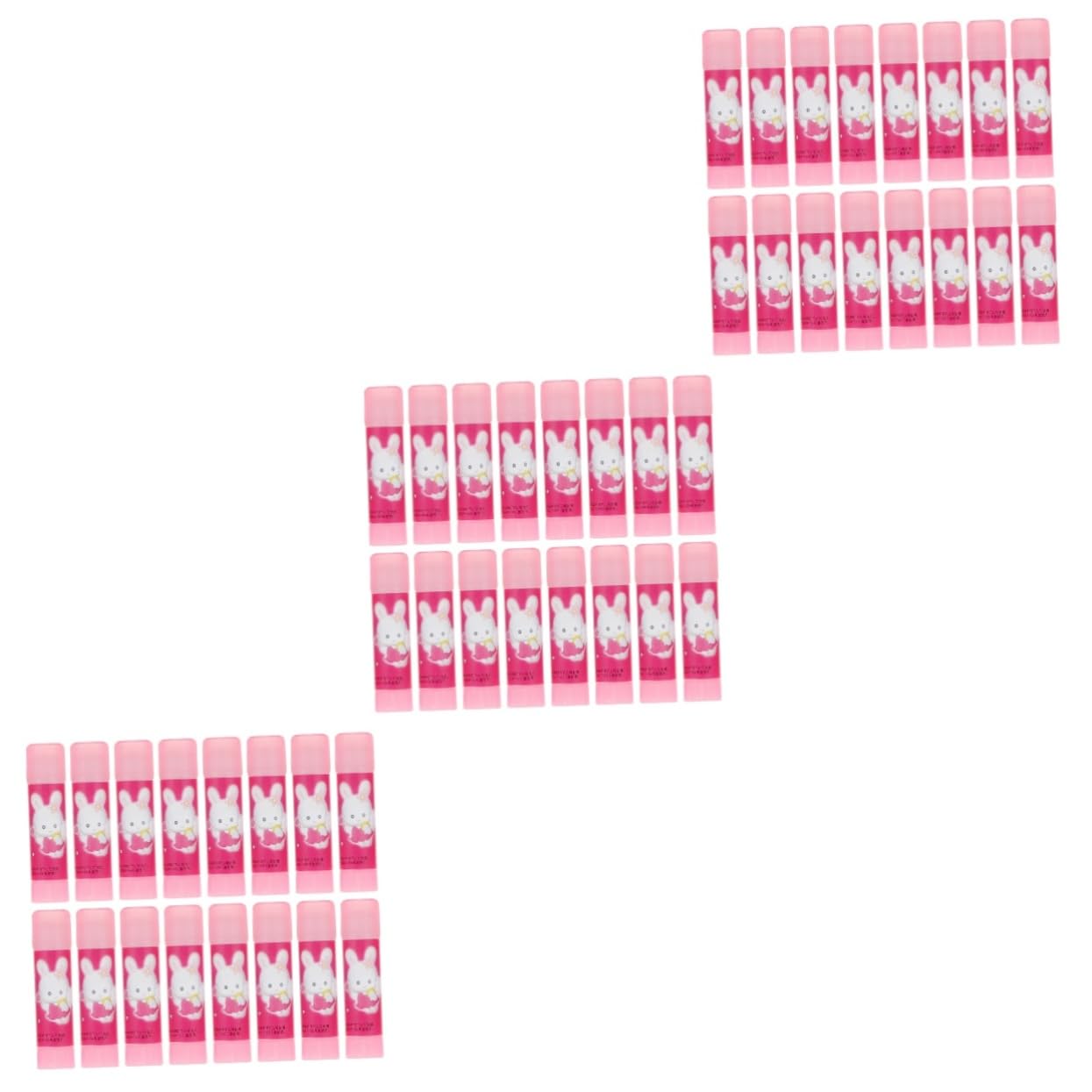 jojofuny 3 Set Colla Stick Forte Per Ufficio E Scuola Con Design Cartoon Per Studenti E 16 Pezzi * 3