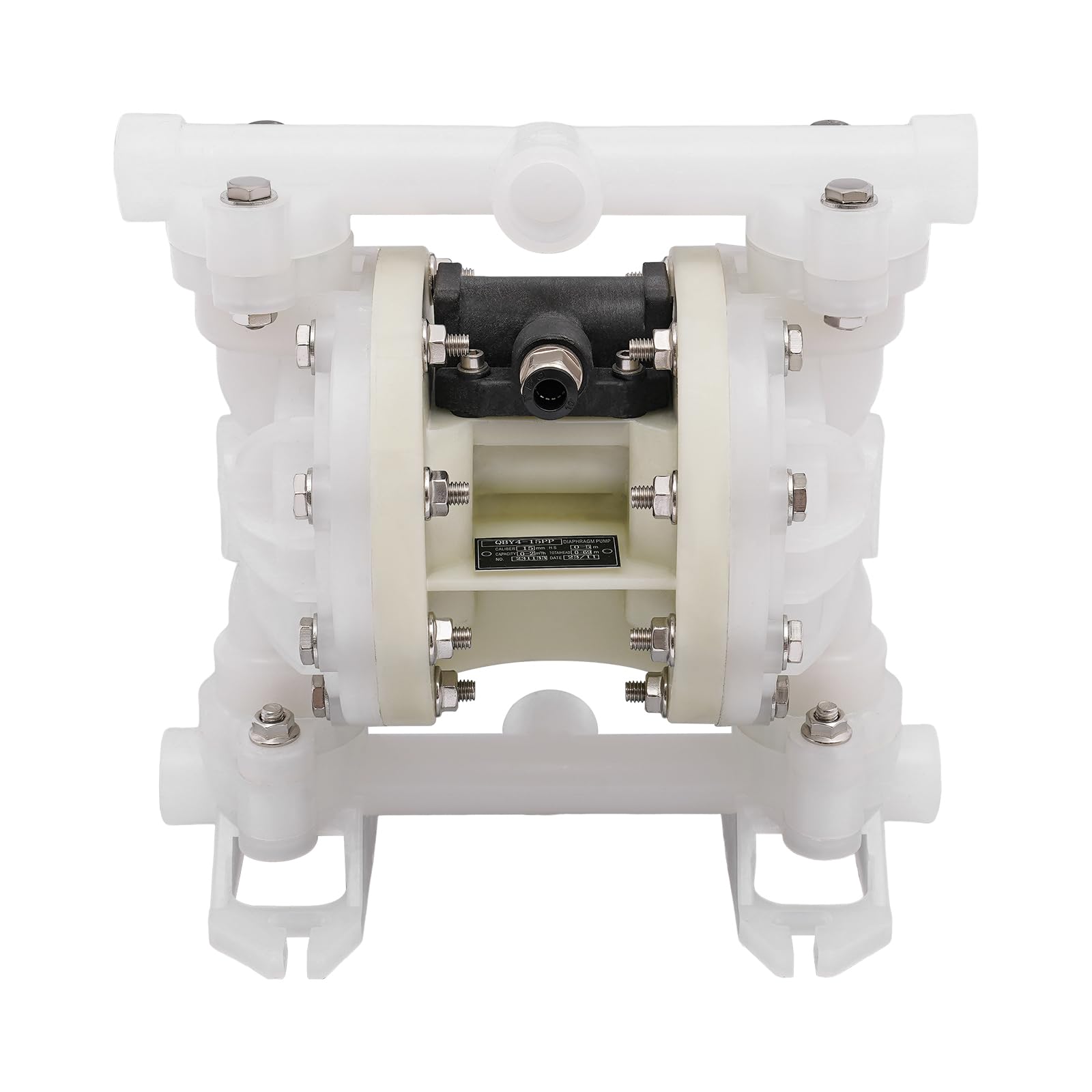 Pompe à double membrane 1/2" Pompe à membrane pneumatique Pompe à diaphragme 0,3 m³/min Double pompe à pression, Pompe de transfert pneumatique à membrane pour huile