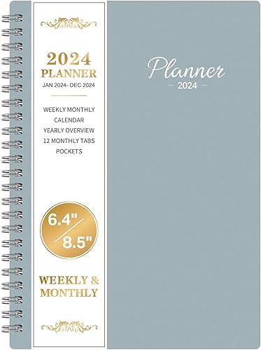 Agenda académica 2024-2025 Agenda semanal y mensual 2024-2025, julio 2024 junio 2025, planificador calendario, 6.4 x 8.5 pulgadas con cubierta