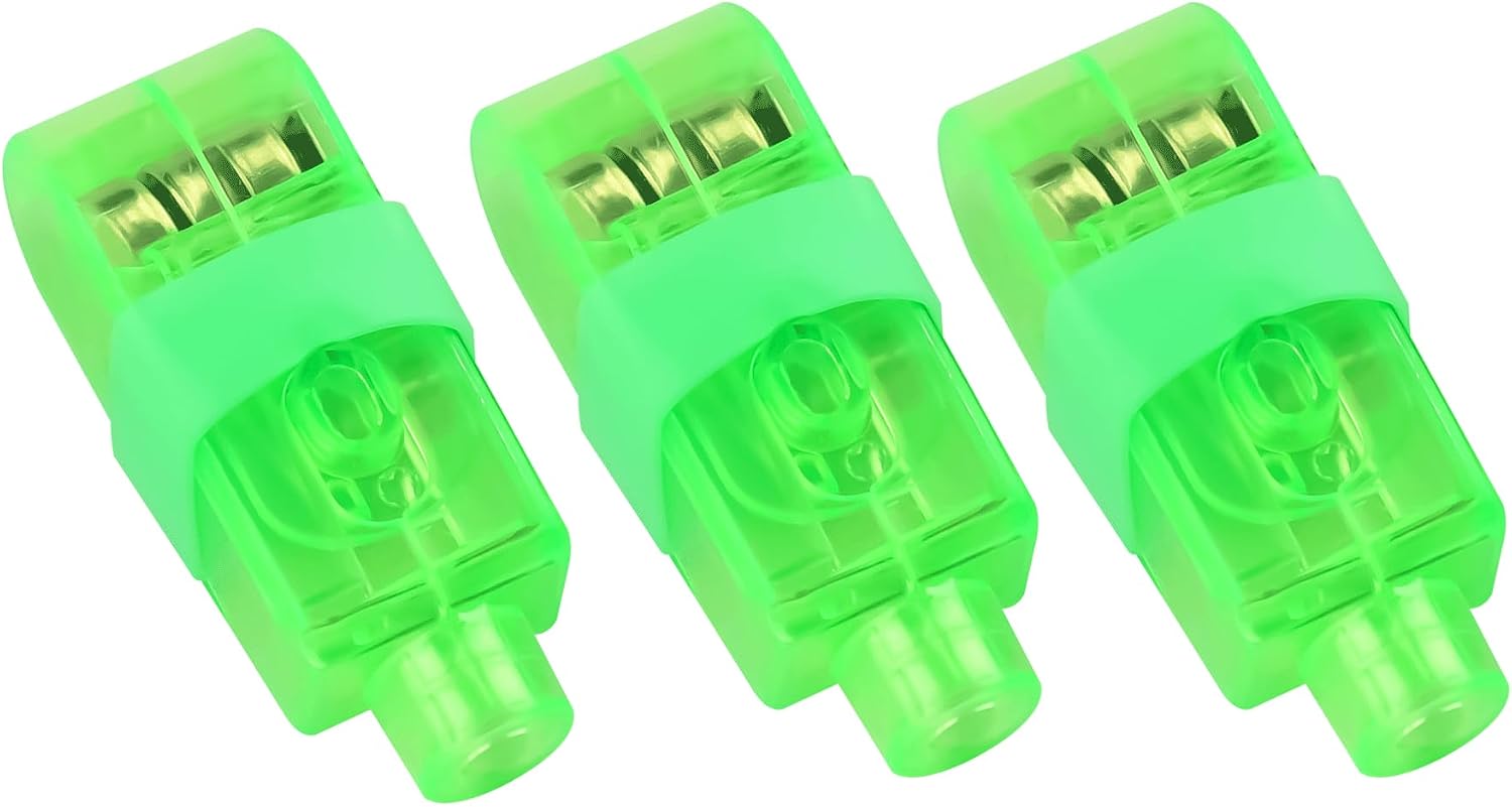 3Pcs Green Ice Fishing Hole Light,No Gravity Sensor,w/Fixed Strap | Fit for Ice Fishing,Sliding Switch Control,Non-Flashing,Constant Light,Vision Illumination