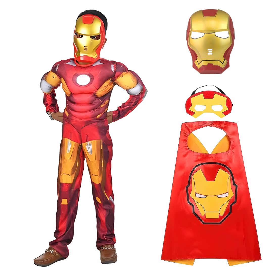 FASHIONSLIQUE® Hosiery Superhero Costume With Cape and Face Mask For Kids Halloween Fancy Dress Cosplay Bodysuit for Boys and Girls-7-8 Year (B0D5HZGR2D) Amazon Price History, Amazon Price Tracker
