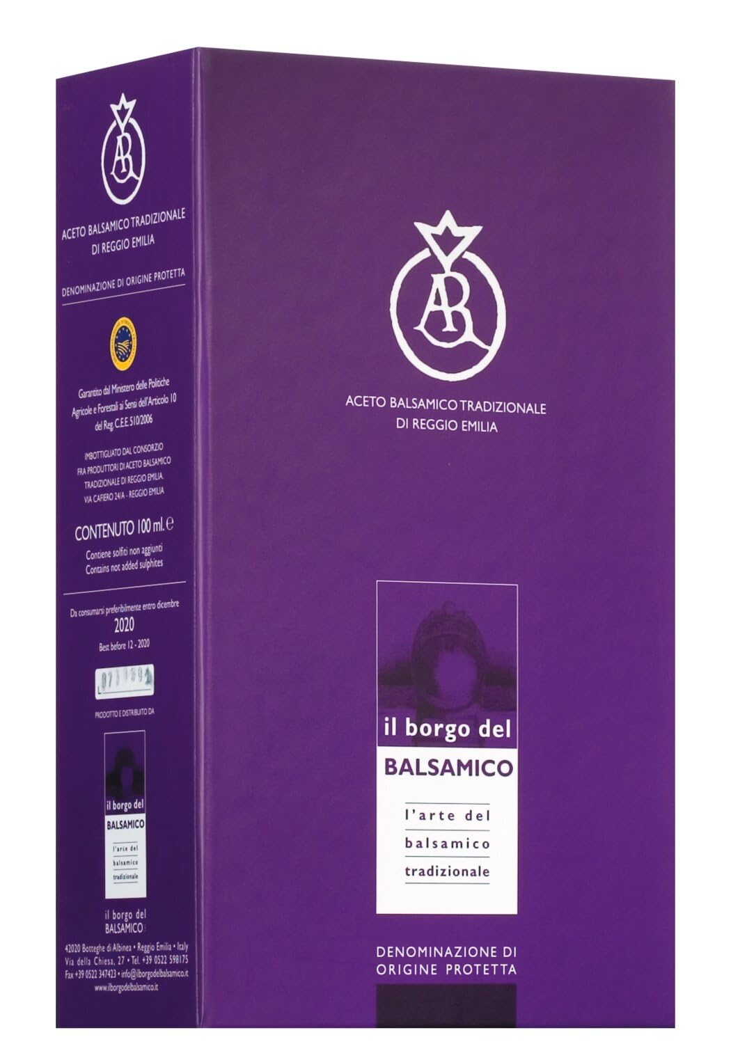 Il Borgo del Balsamico - Vinagre Balsámico de Reggio Emilia DOP Etiqueta Oro 100ml