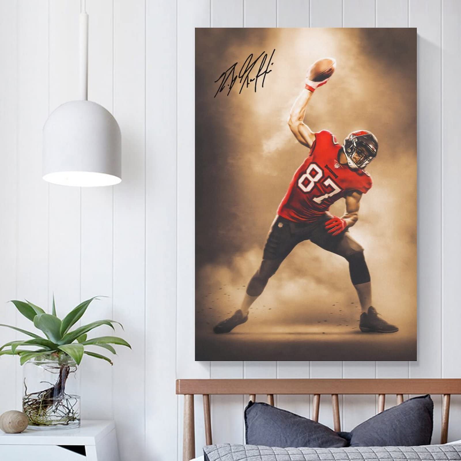 Rob Gronkowski Poster - Kunst Druck 30x45cm Feuchtigkeitsbeständig & Lichtecht