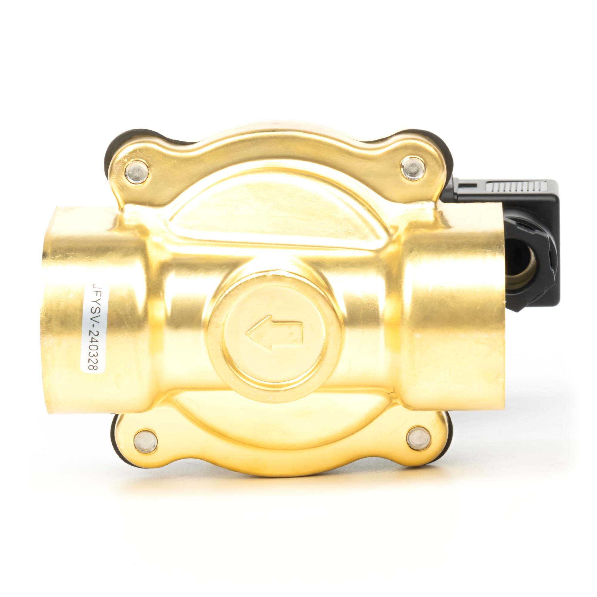 U.S. Solid Electroválvula latón G 1 pulgada 12 V CC normalmente abierta 10 bar, válvula eléctrica para agua, aire, diésel, queroseno, gasolina