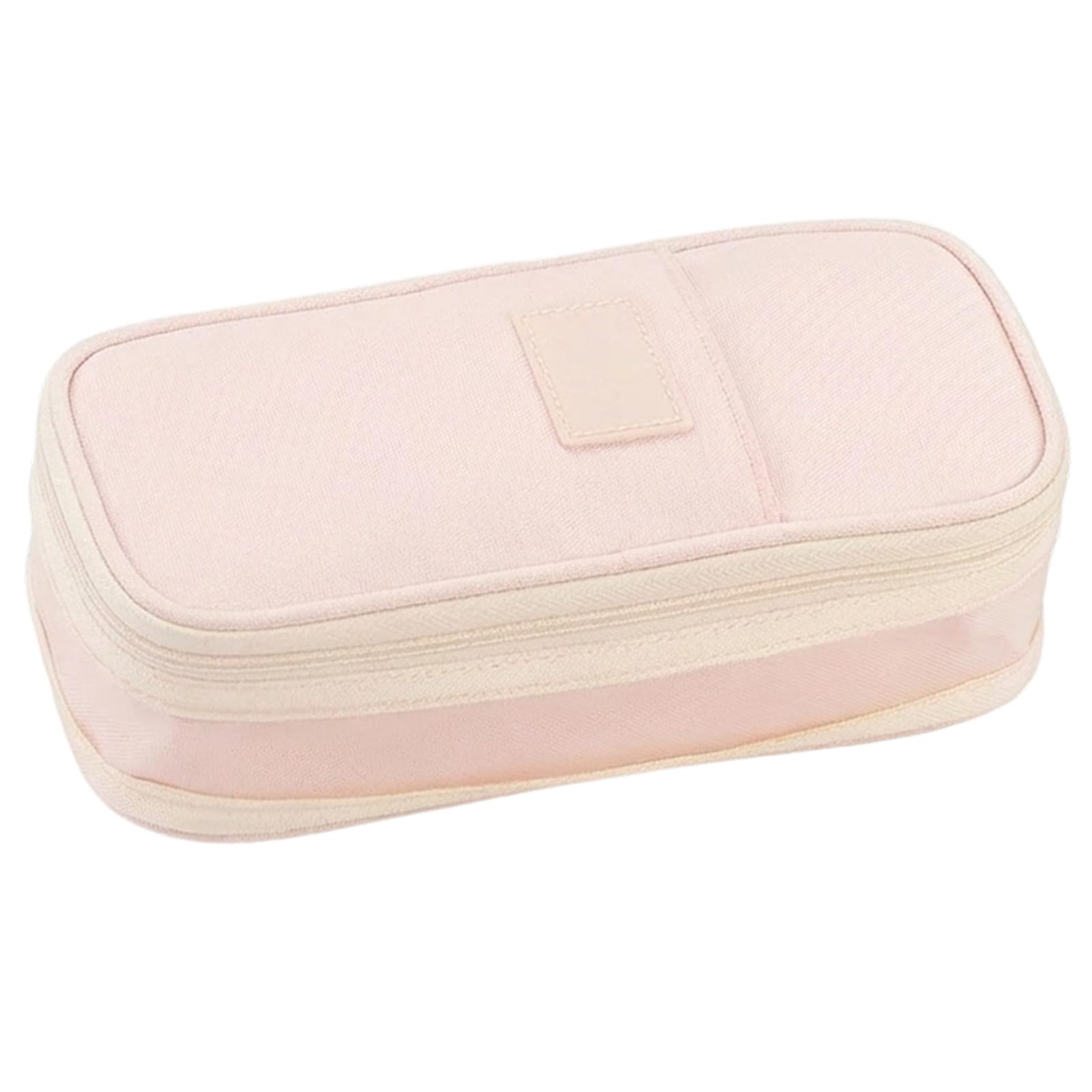 Kuwuarg 1 Pink Pencil Case, Girls Pencil Case with Zipper Closure, Organised Stationery Storage for School and Office Use, Compact 22x10 cm Design in Pink Colour