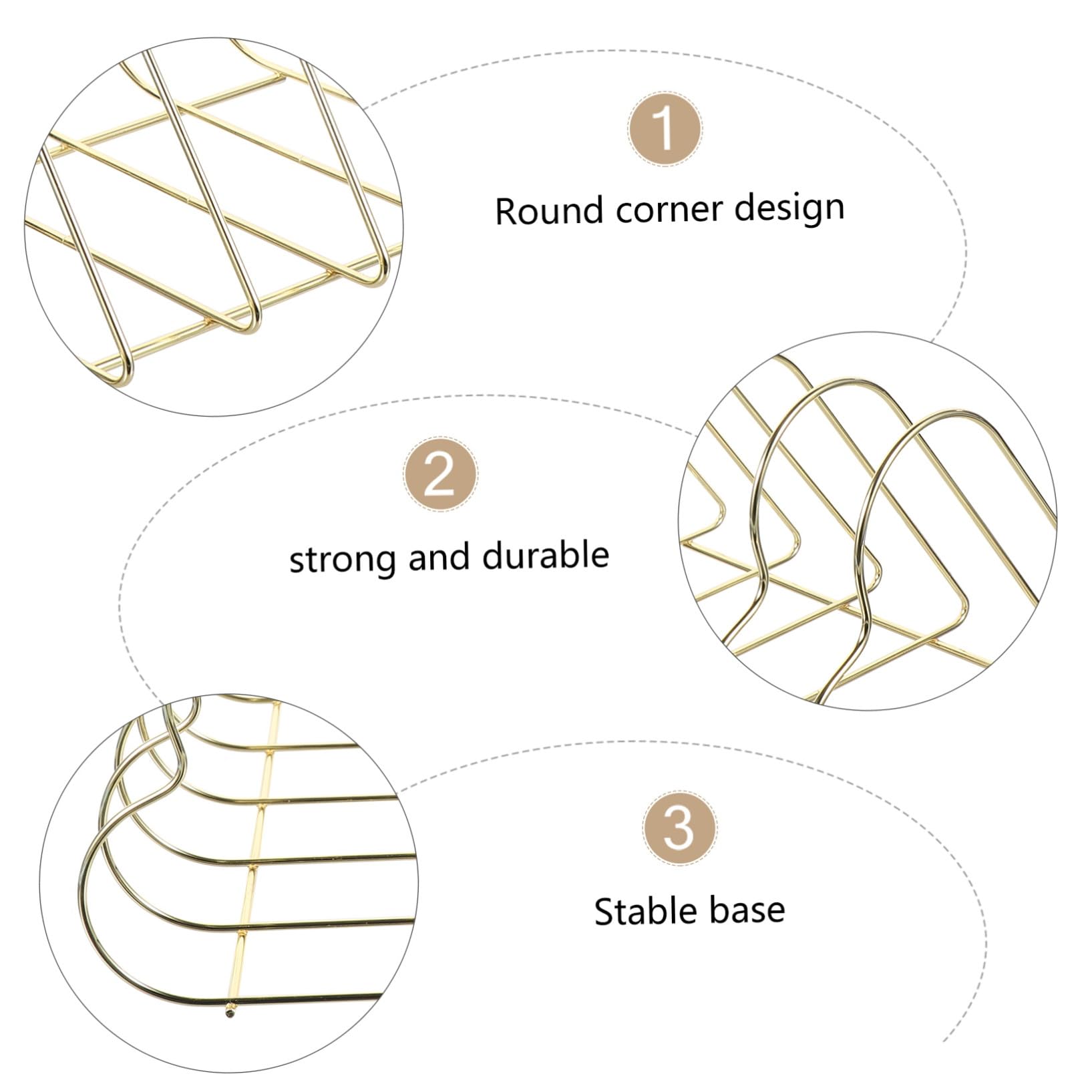 STOBOK 1pezzi Portalettere in Ferro Battuto Organizzatore di Riviste per Ufficio Contenitore per Documenti e Biglietti Design Elegante e Resistente