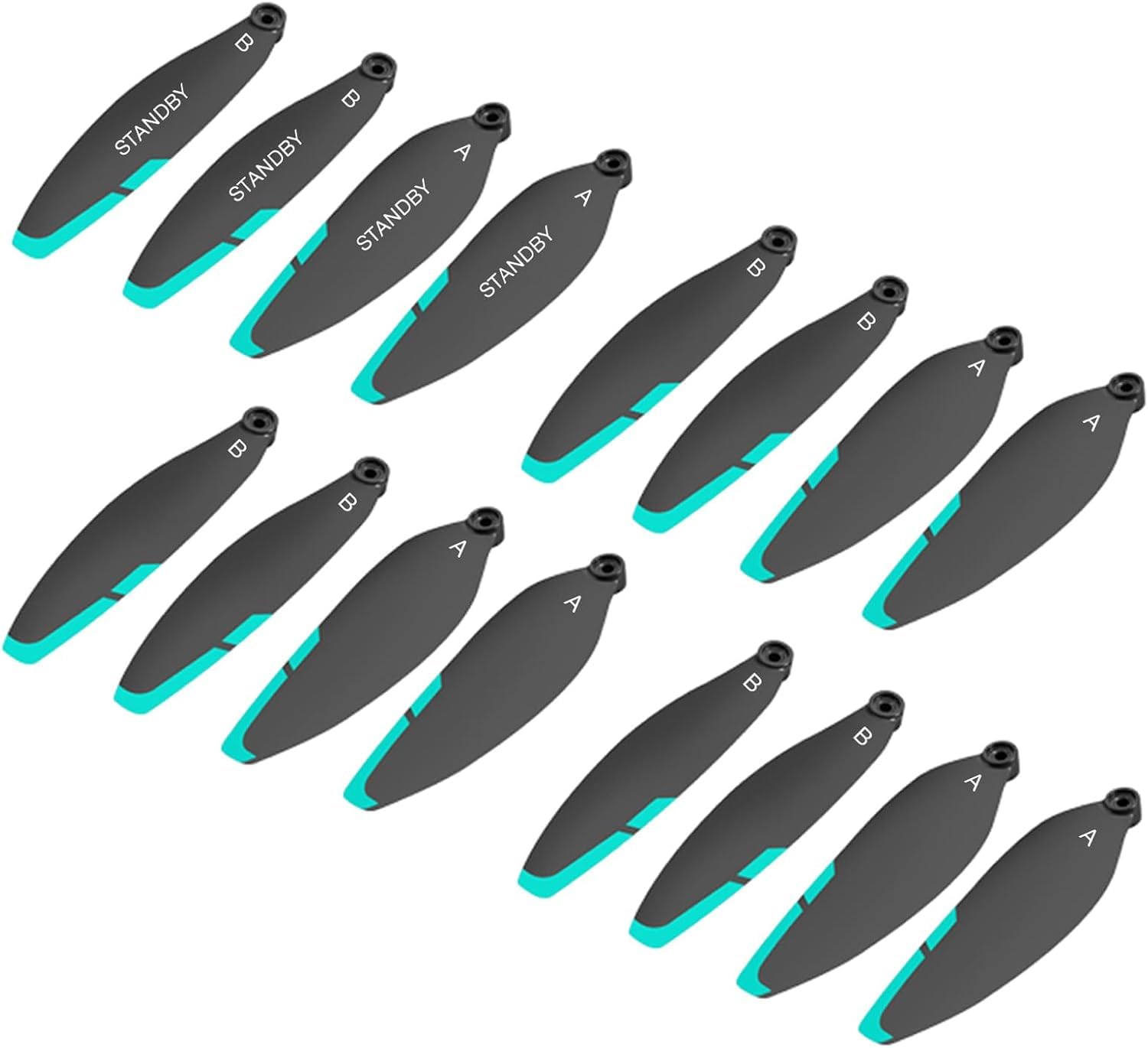 xobuo 16PCS Drone Propellers for S159/G9/G10/H11/K24/HK99 Drone Accessories