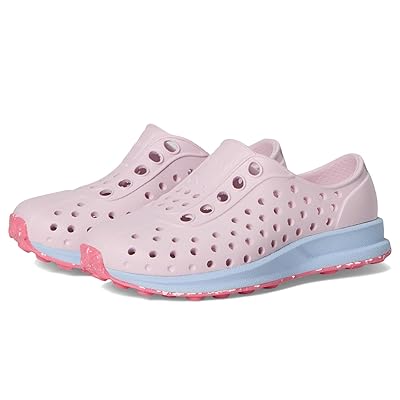 Native Shoes Kids Robbie (Toddler) Girls Shoes Barely Pink/Skyway Blue/Clover Speckle Rubber