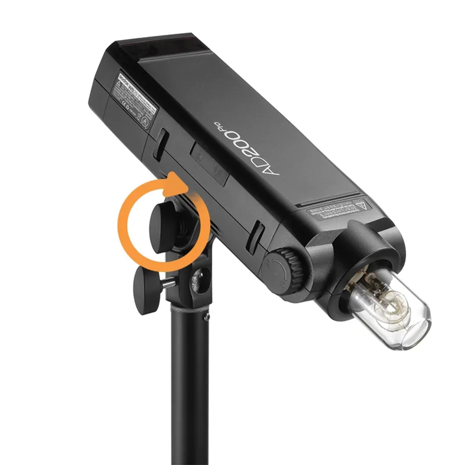 AD-E2 Metallhalterung mit 6,35 mm Schraube für AD100Pro AD200PRO AD300PRO Speedlites Kamera-Zubehör AD200pro Ständer Halterung Loch LED-Licht