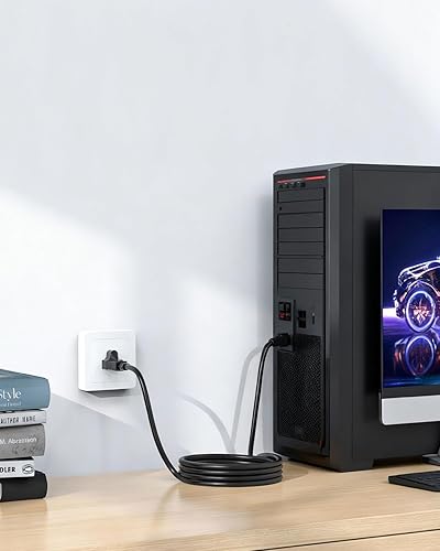 Miniatura 6 de Superer Cable de alimentación de CA de 3 clavijas para Vizio TV, Vizio VX32L VW32L VX37L VW26L VA6 VMM26 LCD TV de repuesto (cable con certificación