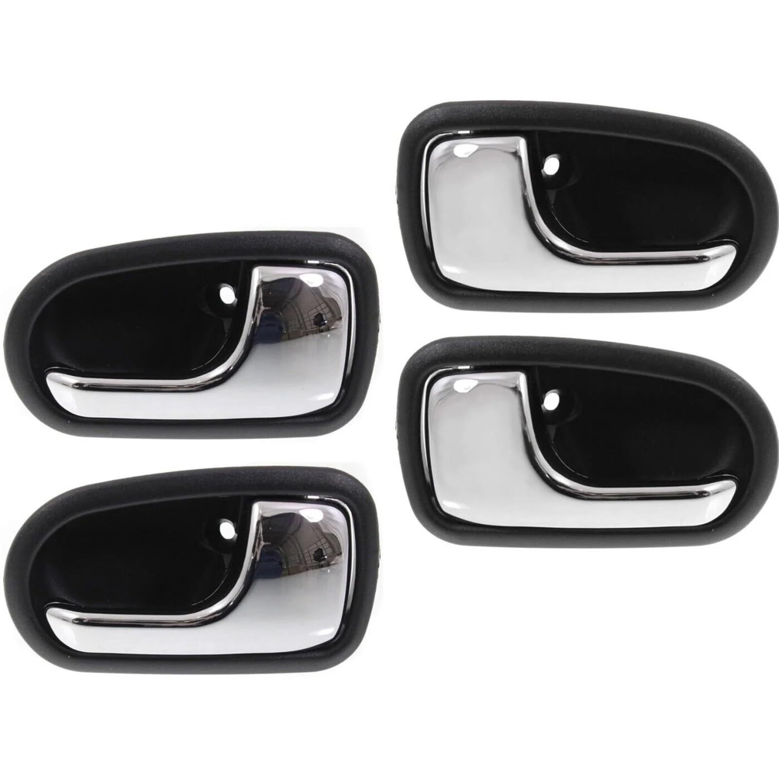 Rynvrncoe 4Pcs Black Car Door Handle For 626 93-97 For 323 95-2003 For Protege For Liata For Activa For Tierra Black Beige Front And Rear Interior Door Handle(4Pcs Black)