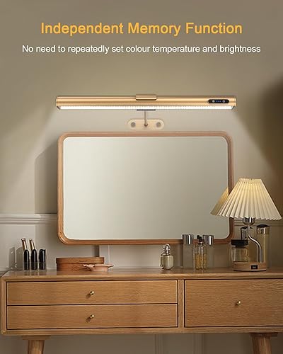 Miniatura 8 de GOVSSING Luces de imagen para pared, batería recargable de 4000 mAh, luz inalámbrica con control remoto, 3 temperaturas de color y regulable, luz