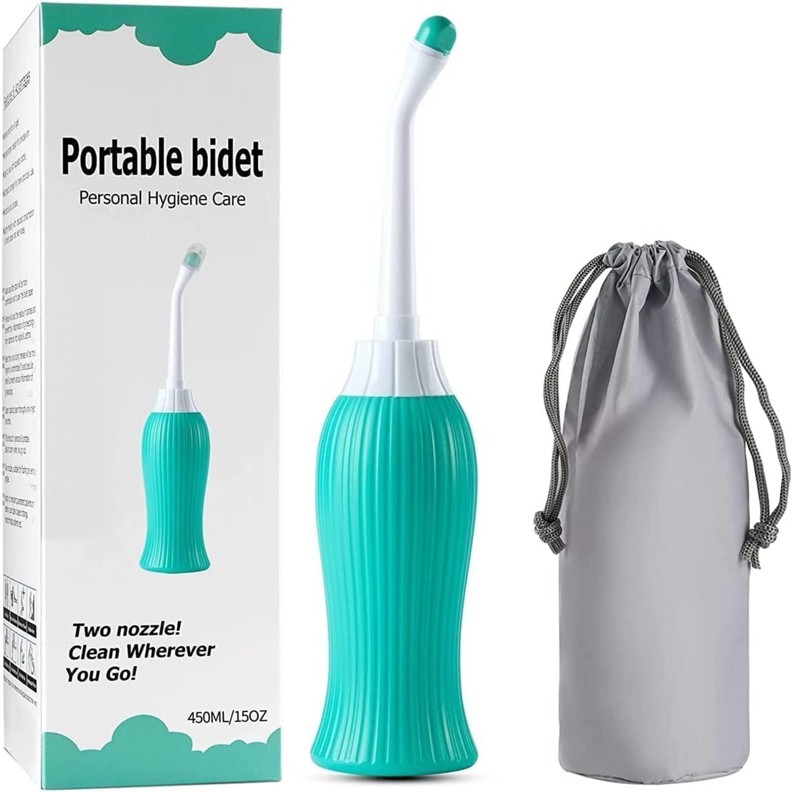kesi Handheld Portable Bidet Spray with 2 Nozzles for Toilet Postpartum Perineal Cleaning Retractable Jet Spray Bottles for Outdoor, Personal Hygiene Travelling Accessories ( 500ml) (multicolor) (B0BLW1BJXY) Amazon Price History, Amazon Price Tracker