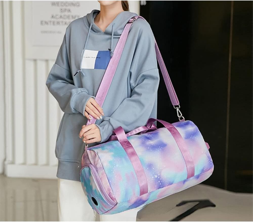 Gym Bag for Women Sports Tote Travel Bags Carry On with Shoe Compartment for Weekender Tennis Baseball Yoga School