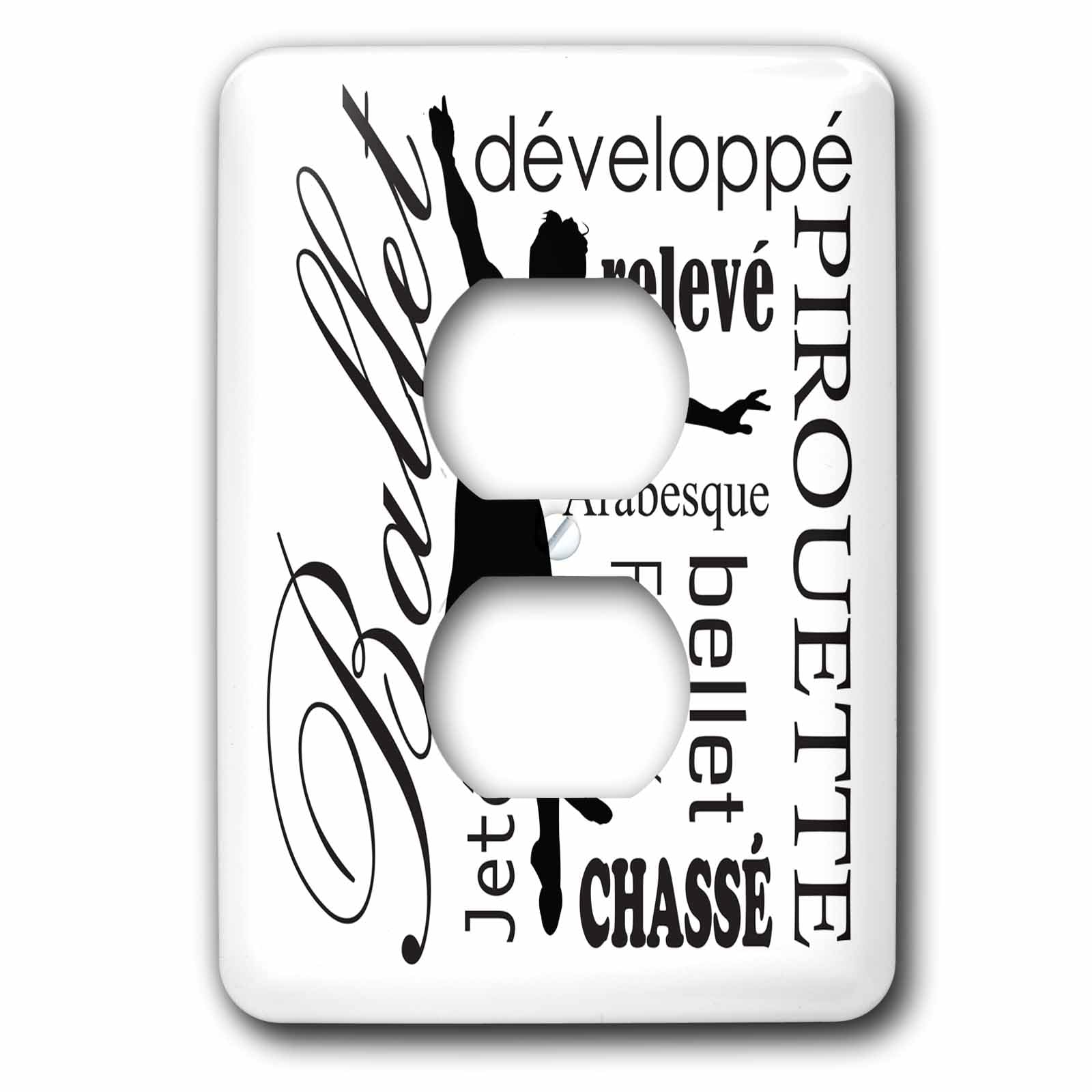 Palabras de ballet y terminología 2 placa decorativa de enchufe lsp_219659_6