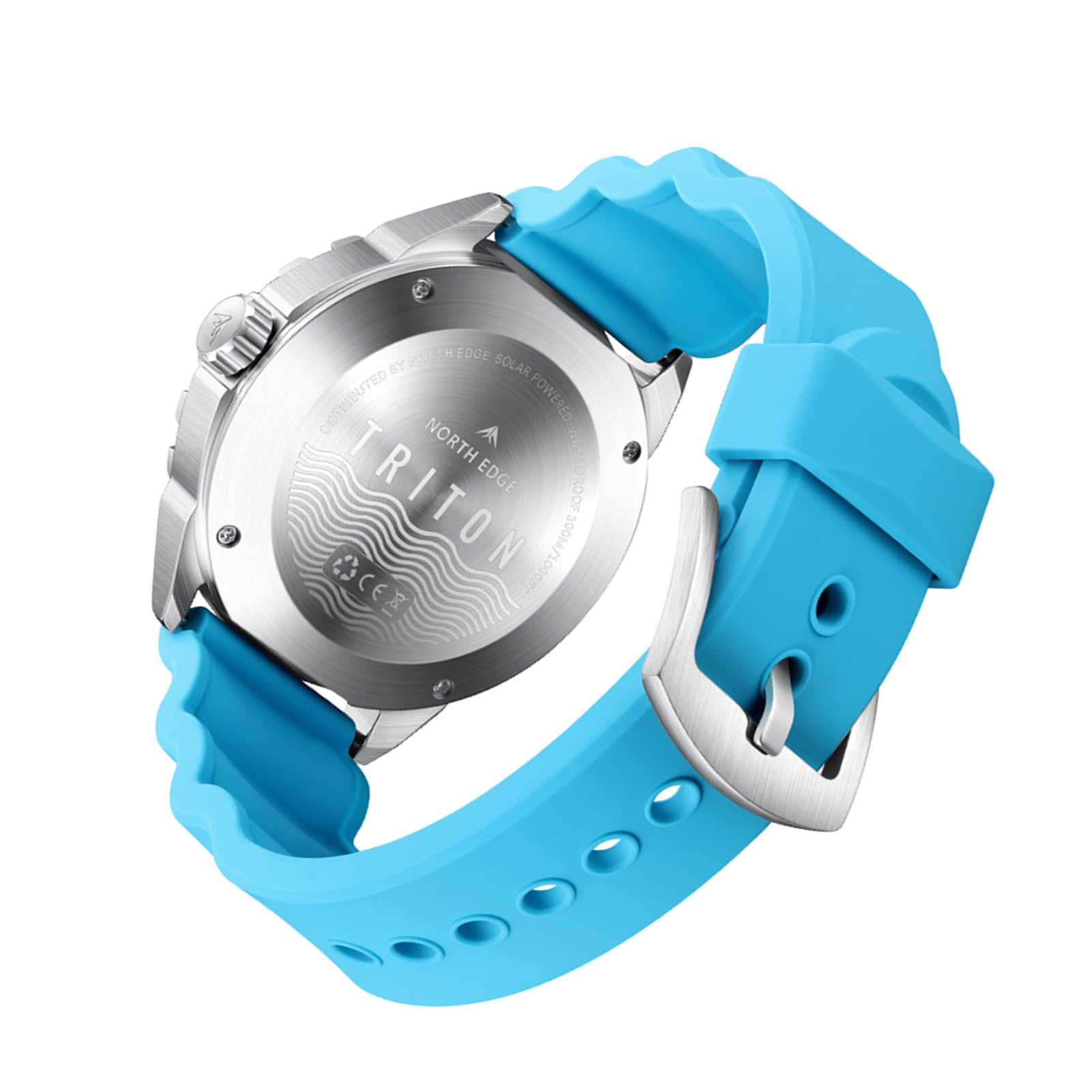 Dpofirs Solar Montre de Plongée 300m Étanche Illumination Rapide Homme Femme