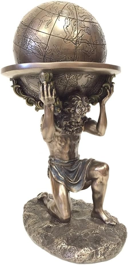 Veronese Design Greek Titan Atlas Carrying the World Statue