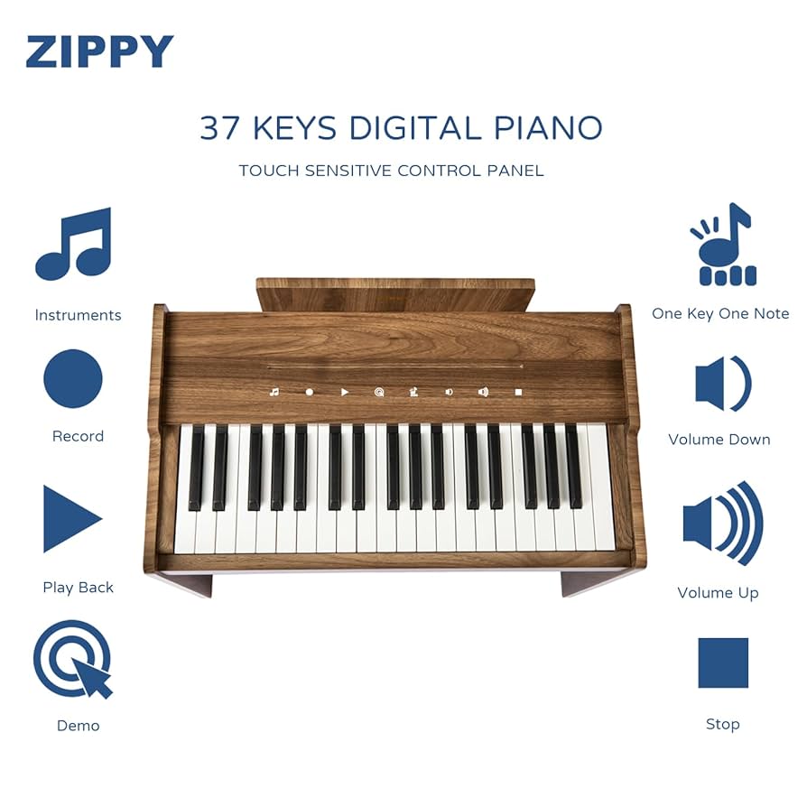 Music By Computers ソノシート4枚付属 Amazon.com: ZIPPY Kids Piano Keyboard, 37 Keys Digital Piano