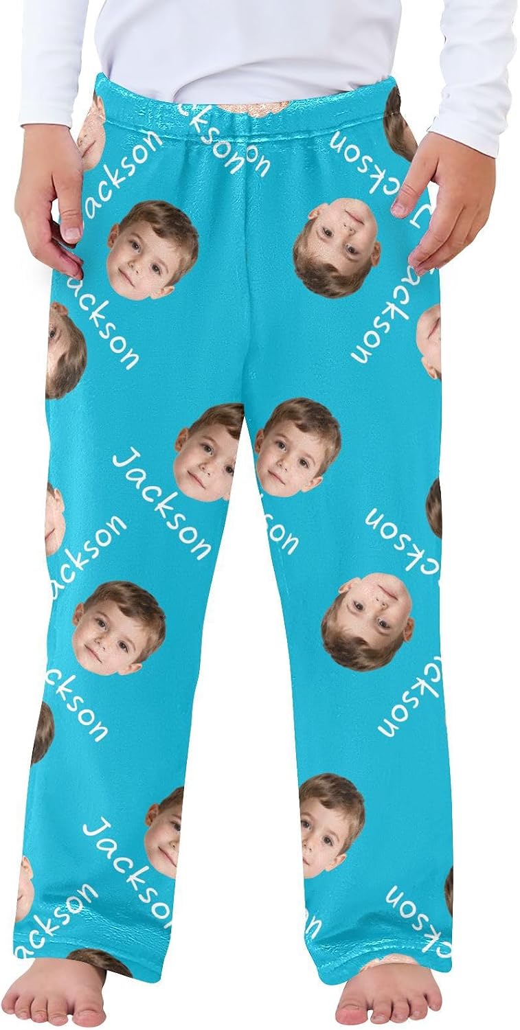 Plush Pajama Pants Soft Warm Cozy Sleepwear Bottoms Lounge Fleece Pants with Elastic Waist and Pockets
