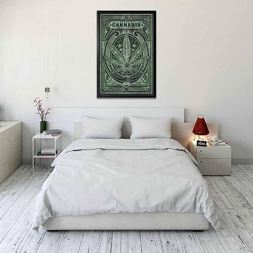 Vista 28 de Póster de cannabis orgánico cultivado en casa, 24 x 36 pulgadas