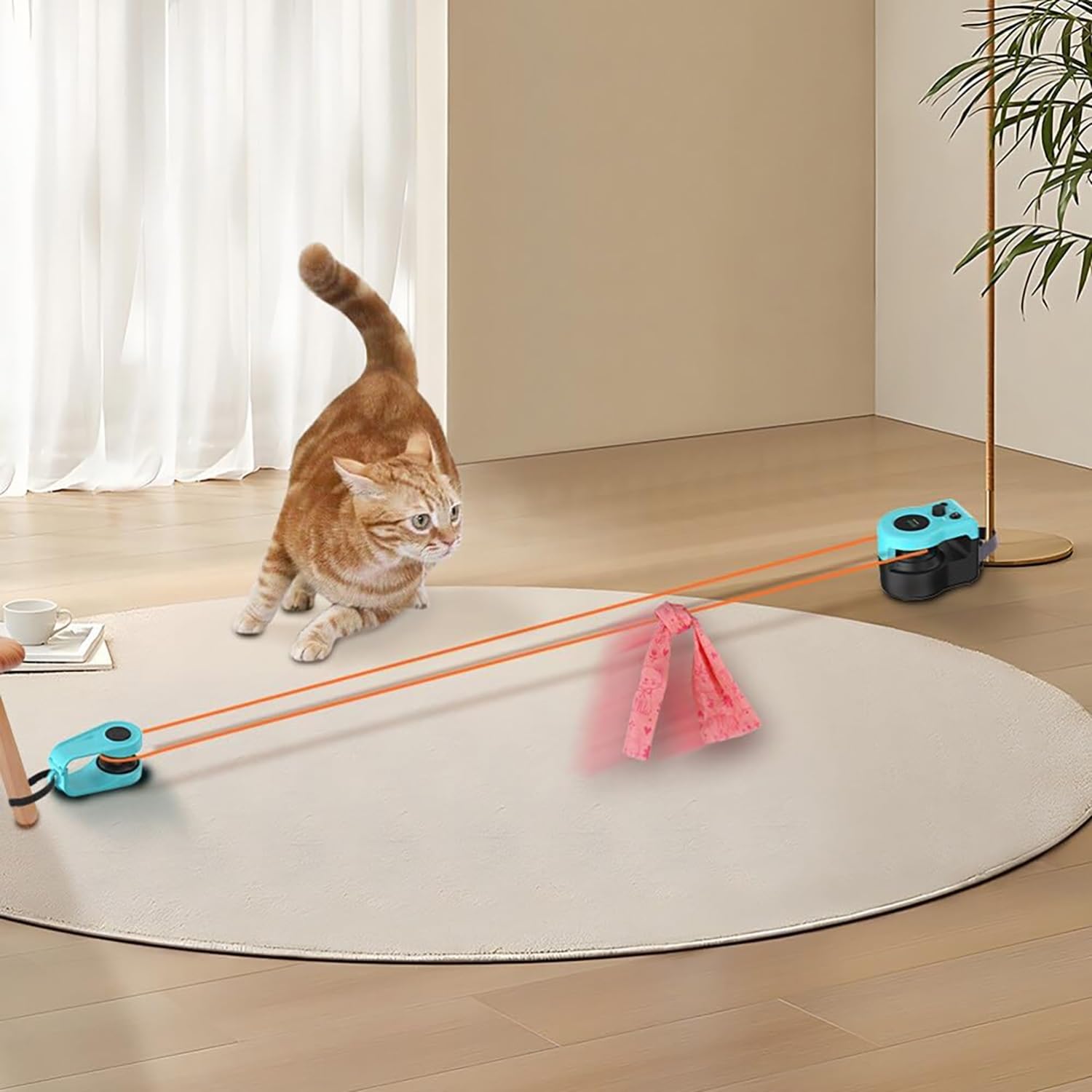 Juguetes for Gatos de Interior, Juguetes interactivos for Gatos de Caza simulados de Velocidad Ajustable, Juguetes for Gatos de Caza con Control Remoto, Juguetes for Gatos