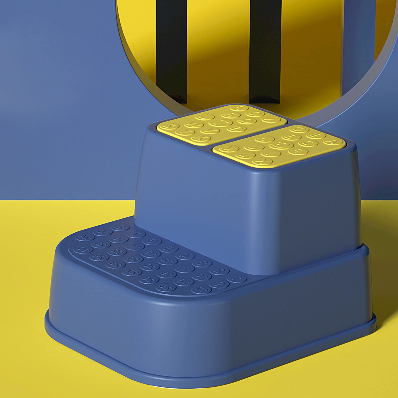 mingzhe Sgabello per WC in Plastica Antiscivolo Resistente per Sgabello da Bagno Bambini Piccoli