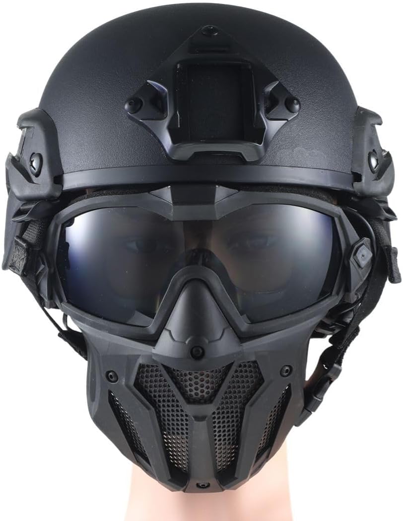 2Pcs Full Face Airsoft Mask For Outdoor & Electric Games, Cycling Protective Gear