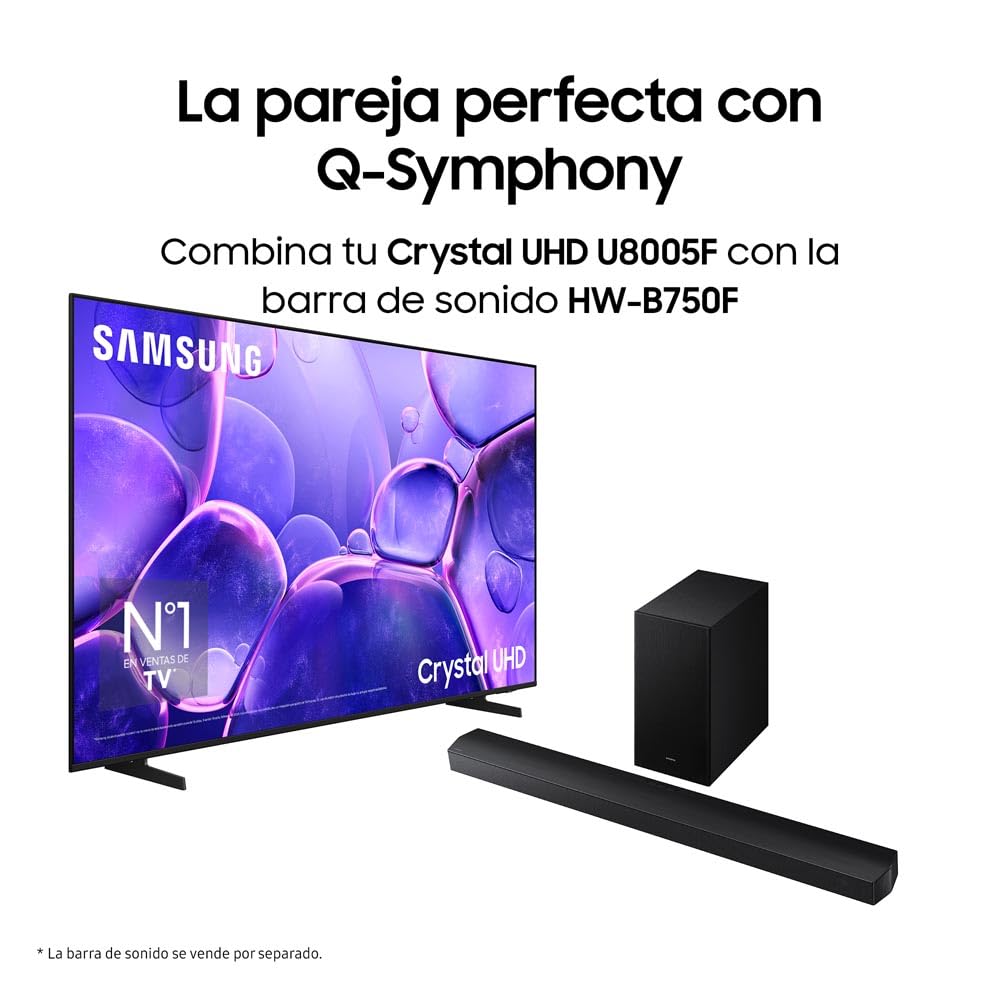 Samsung TU75U8005FUX, Smart TV 75", 4K Ultra HD QLED, HDR, LED [Versione Francese, Spagnola, Portoghese]