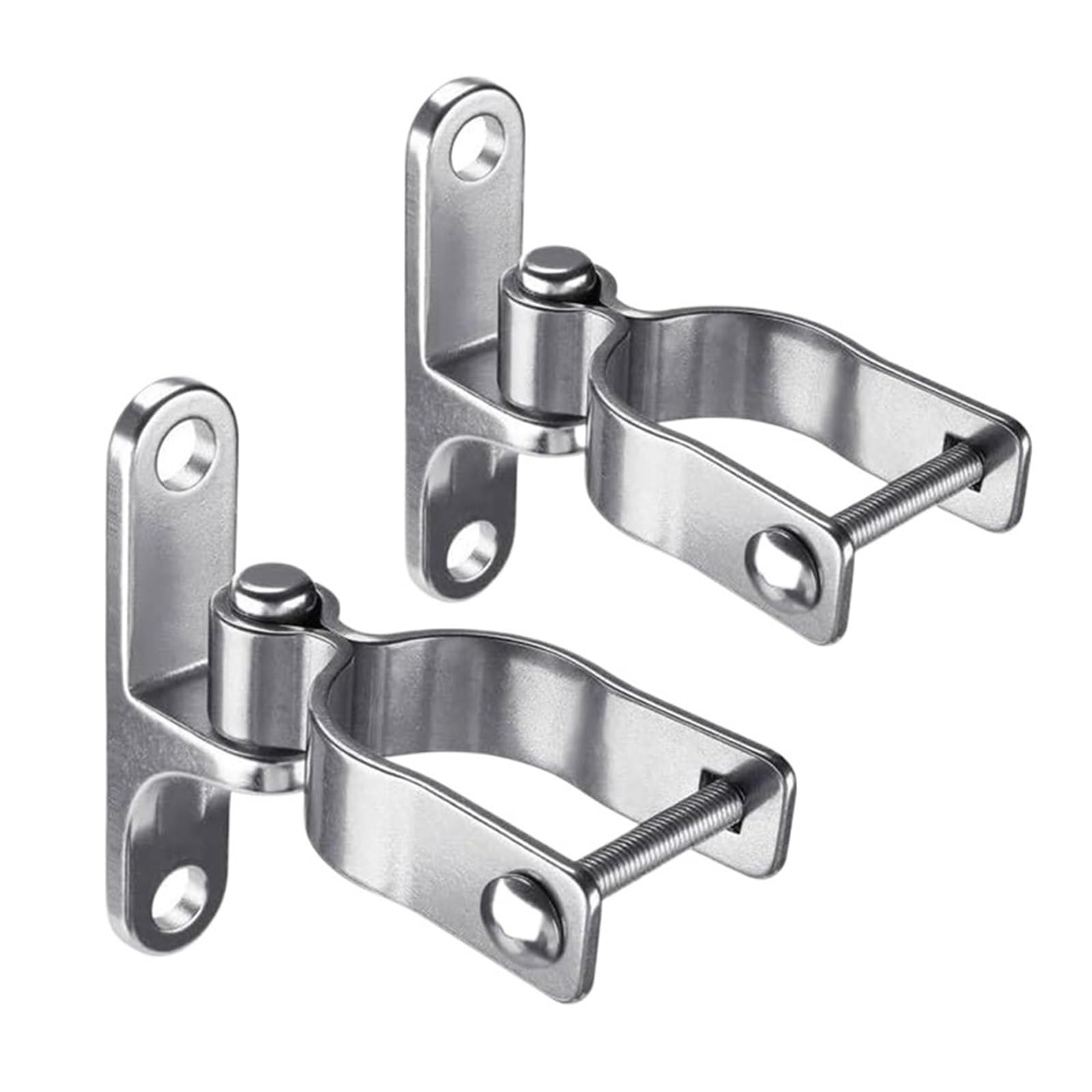 Charnière de porte réversible tube acier inoxydable fermeture automatique murale
