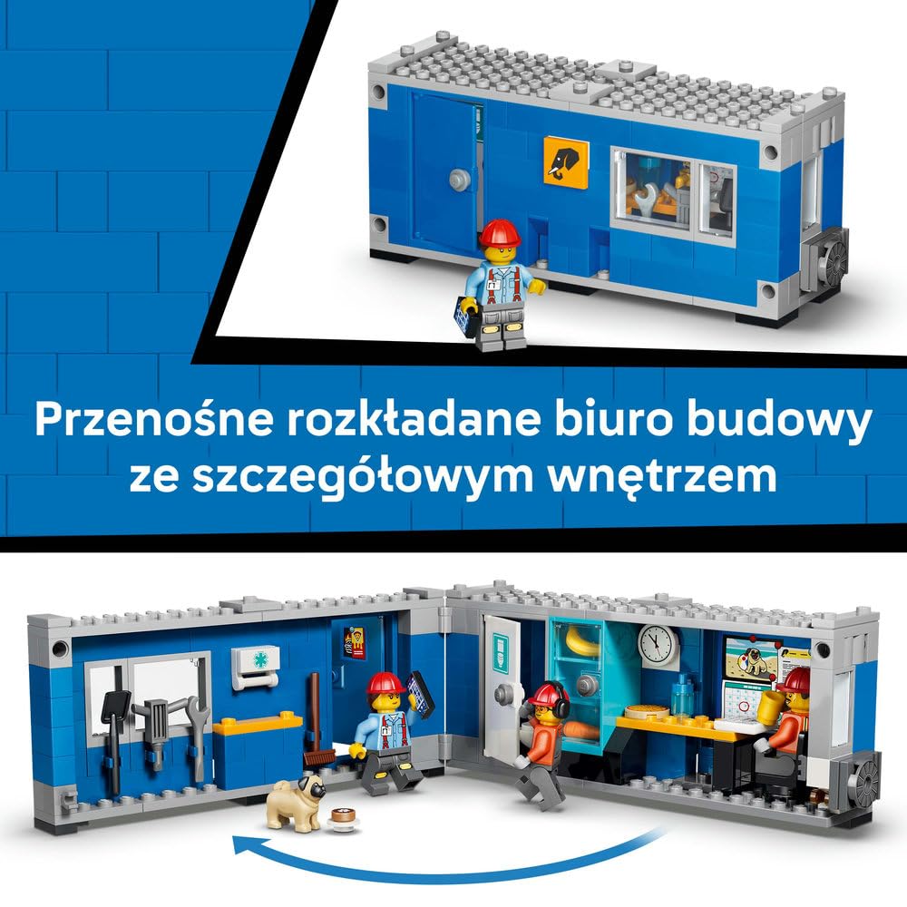 LEGO City Wywrotka i ładowarka czołowa 60494 | Maszyny budowlane dla dzieci, zestaw klocków konstrukcyjnych, prezent dla chłopca i dziewczynki, dla 8-latka, 1132 elementy