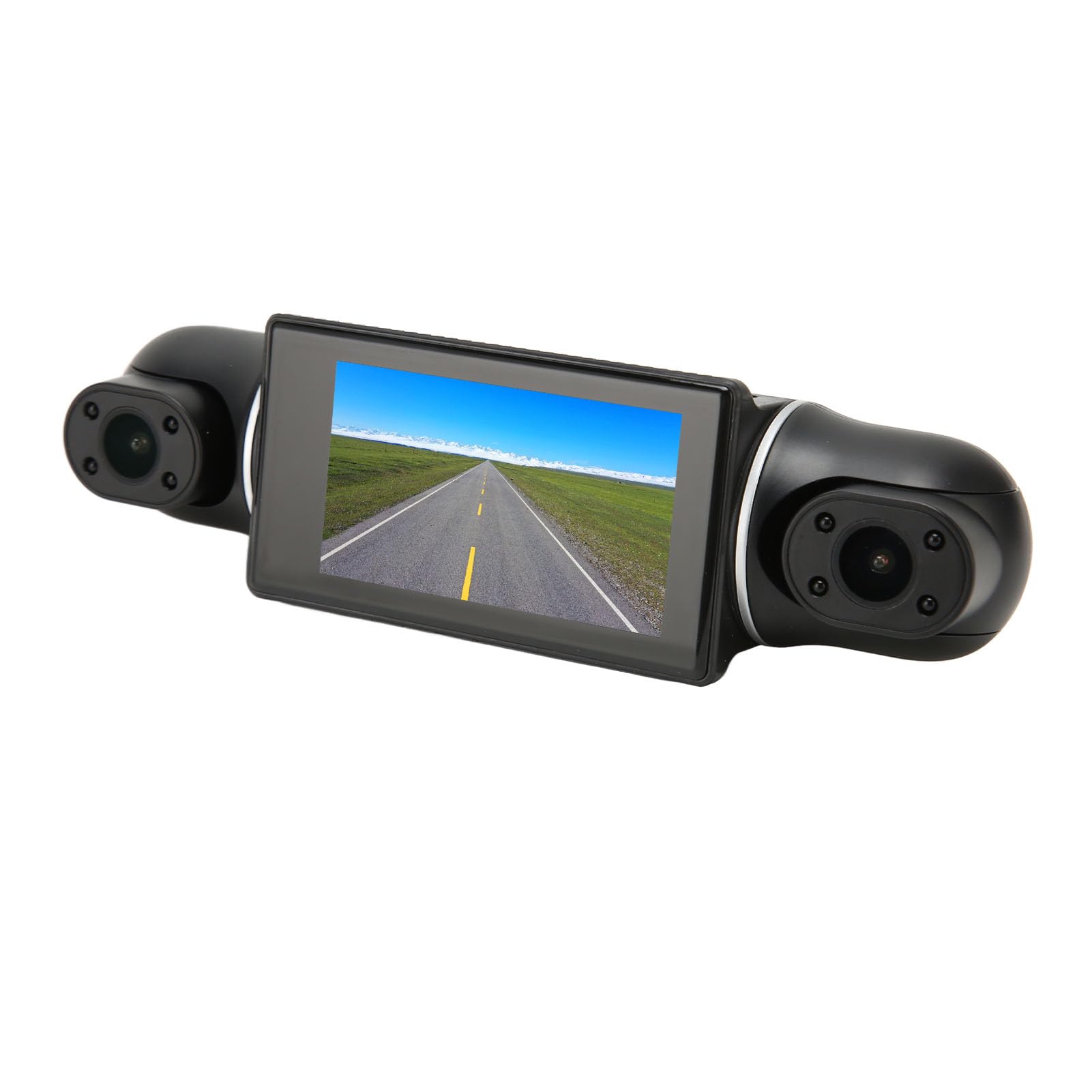 Kamera Samochodowa 360 Stopni, 4-kanałowa Kamera Samochodowa 5MP 1080P z Noktowizorem na podczerwień, 3-calowy Wyświetlacz HD Panoramiczny Rejestrator Samochodowy