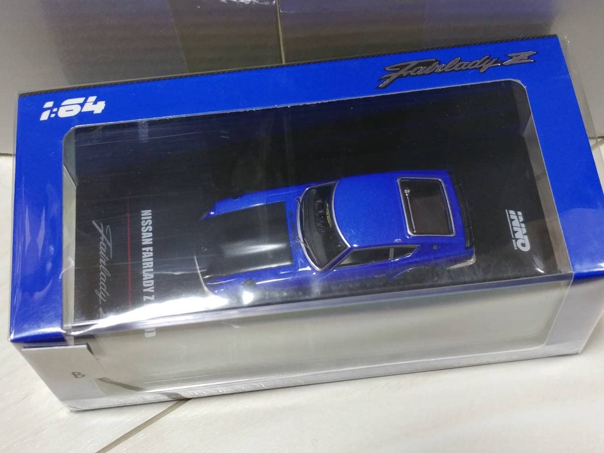 Amazon | 1/64 イノモデル 日産 フェアレディ Z S30 ブルー カーボン