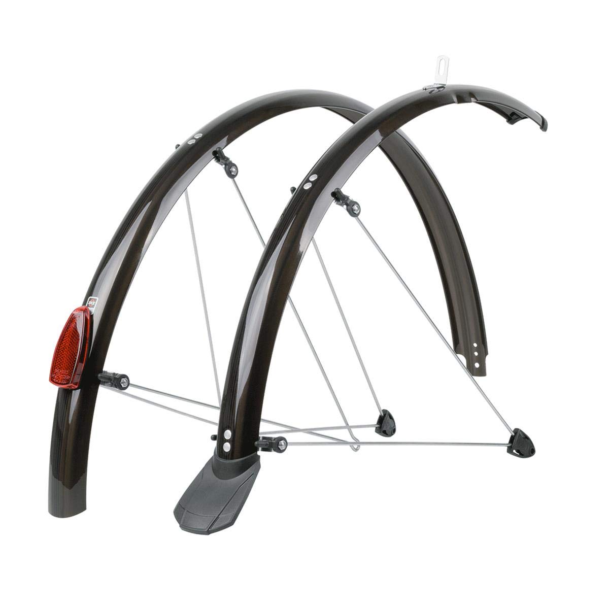 SKS Unisex Chromoplastics Set Mudguard, Black, 50mm 28 UK