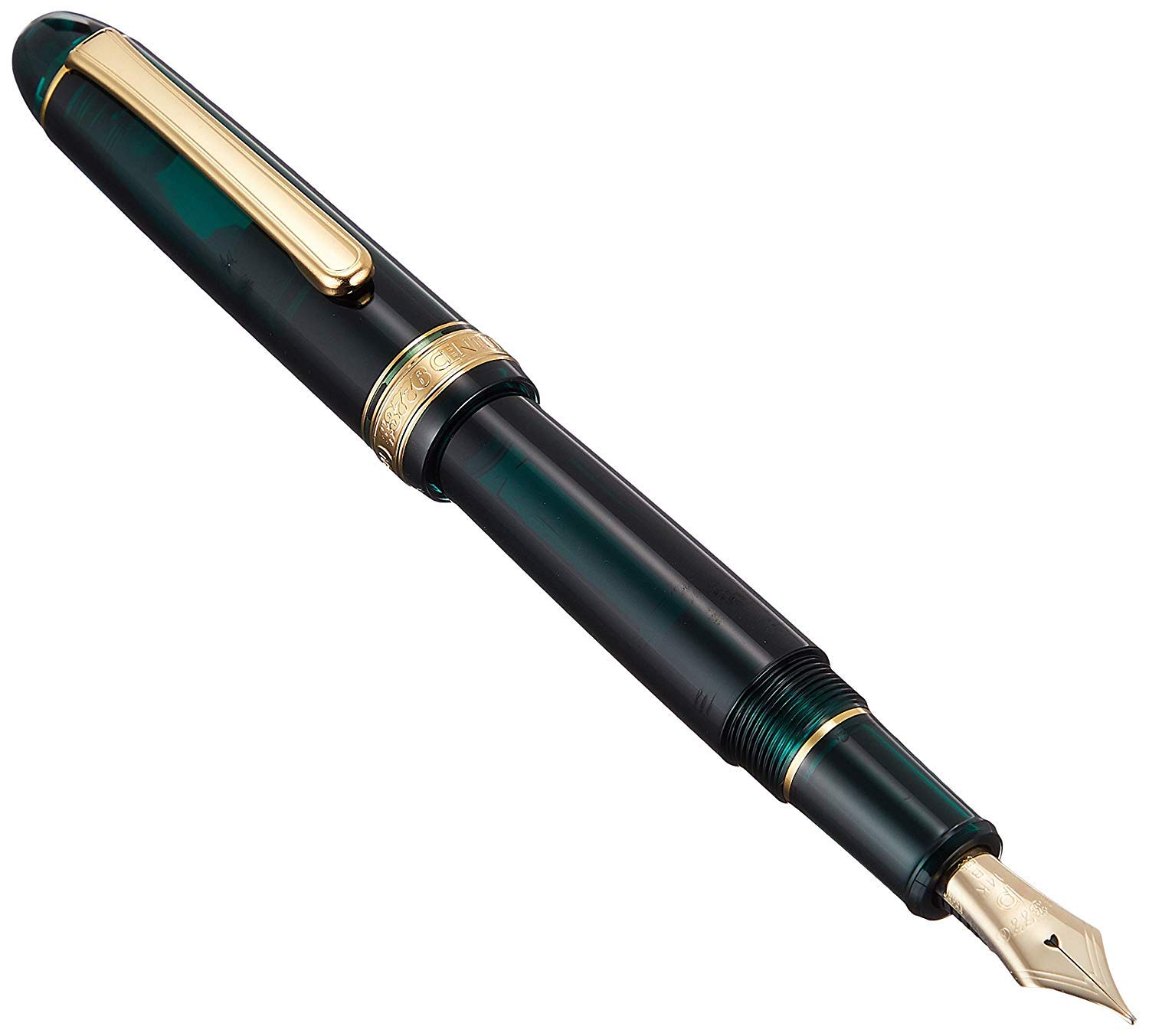 プラチナ萬年筆 PLUTINUM PNB13000#3776 Century Gold trim 41 Laurel Green EF Dolma Kalem