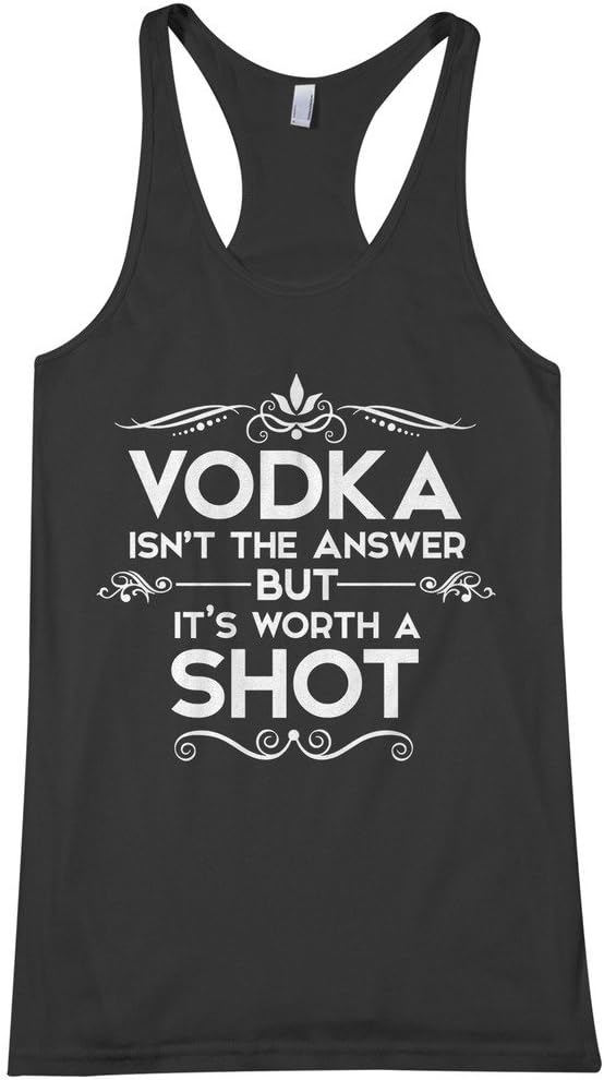 Threadrock Women's Vodka Isn't The Answer Racerback Tank Top