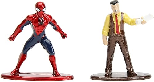 Miniatura 7 de Jada Nano Scene Marvel Spider-Man Daily Bugle con figuras coleccionables fundidas a presión, juguetes para adultos