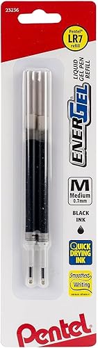 Miniatura 9 de Pentel LRN5BP2A - Tinta de repuesto para bolígrafo de gel EnerGel y Lancelot, punta de aguja de 0.020 in, fina, tinta negra, 2 unidades por 1 paquete