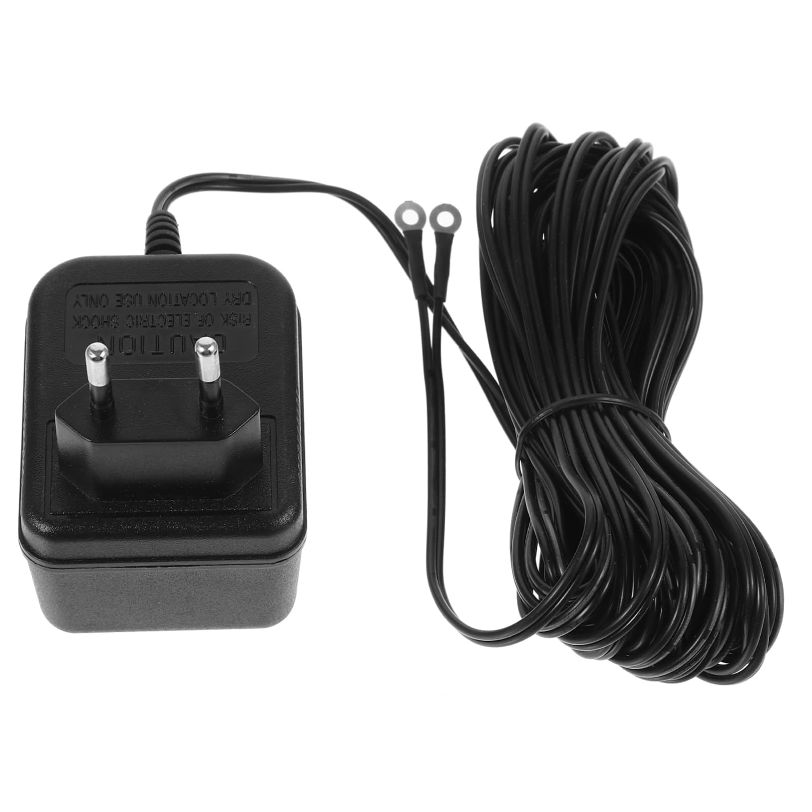 Gatuida Transformateur Sonnette 24v500mah Câble d Alimentation Long, Adaptateur Mural pour Sonnette Compatible Systèmes Vidéo, Usage Domestique, Design Élégant en Plastique Noir