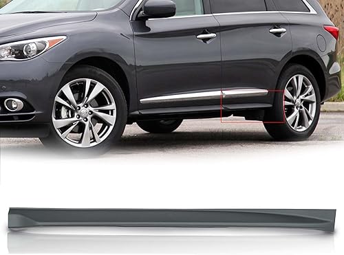 KARPAL Moldura inferior de la puerta trasera izquierda del lado del conductor compatible con Infiniti QX60 2016-2020 reemplazo 828779NB0A