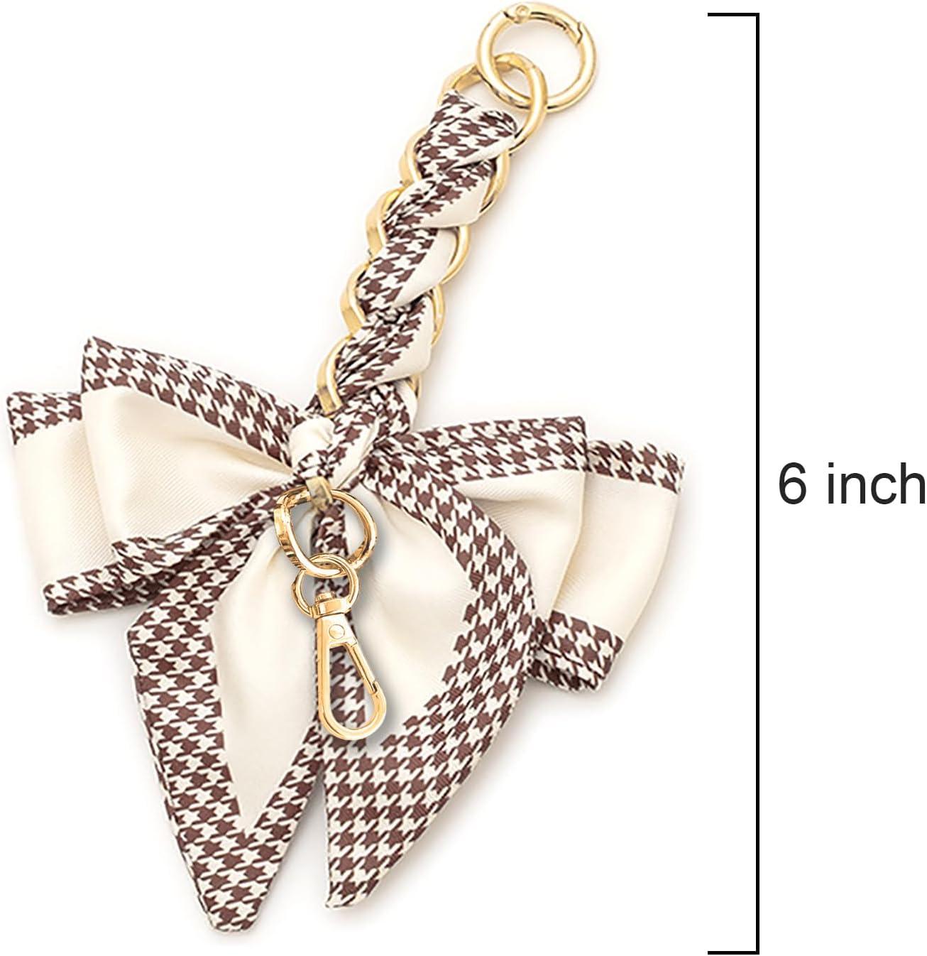 TENOC Purse Extender Chain, Crossbody Bag Charm, Bow Ribbon Handbag DIY Decoration Accessories - Image 2