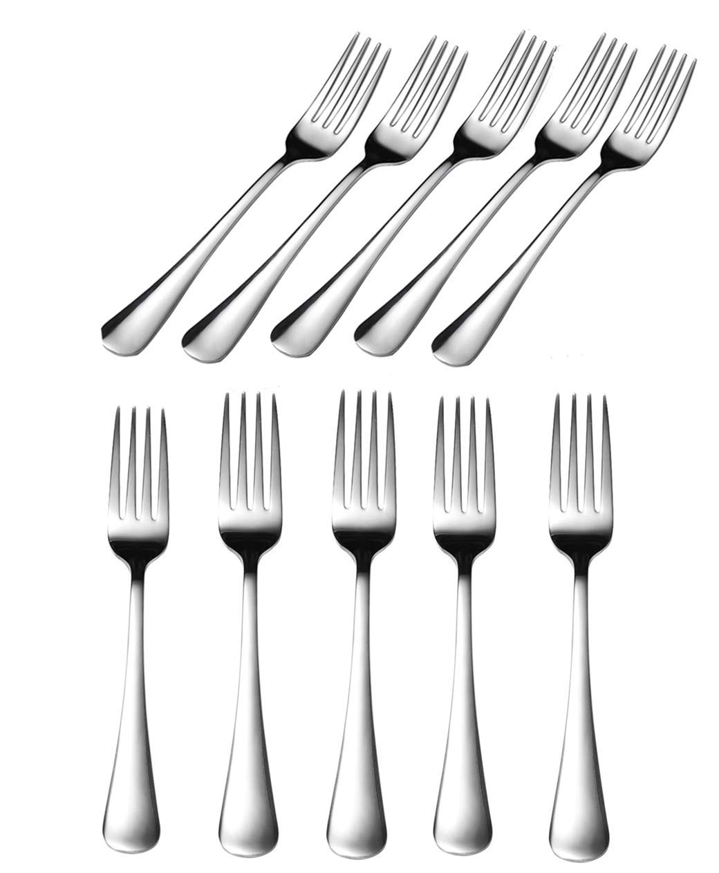 Buy Millie 10Piece Dinner Forks Set,FoodGrade Stainless 7 Inches