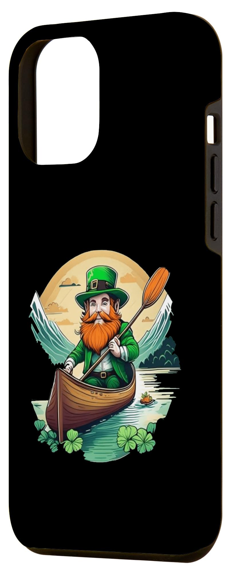 iPhone 15 Pro Max St. Patrick's Day Shamrock St Paddy's Day Kayak Case - Image 2