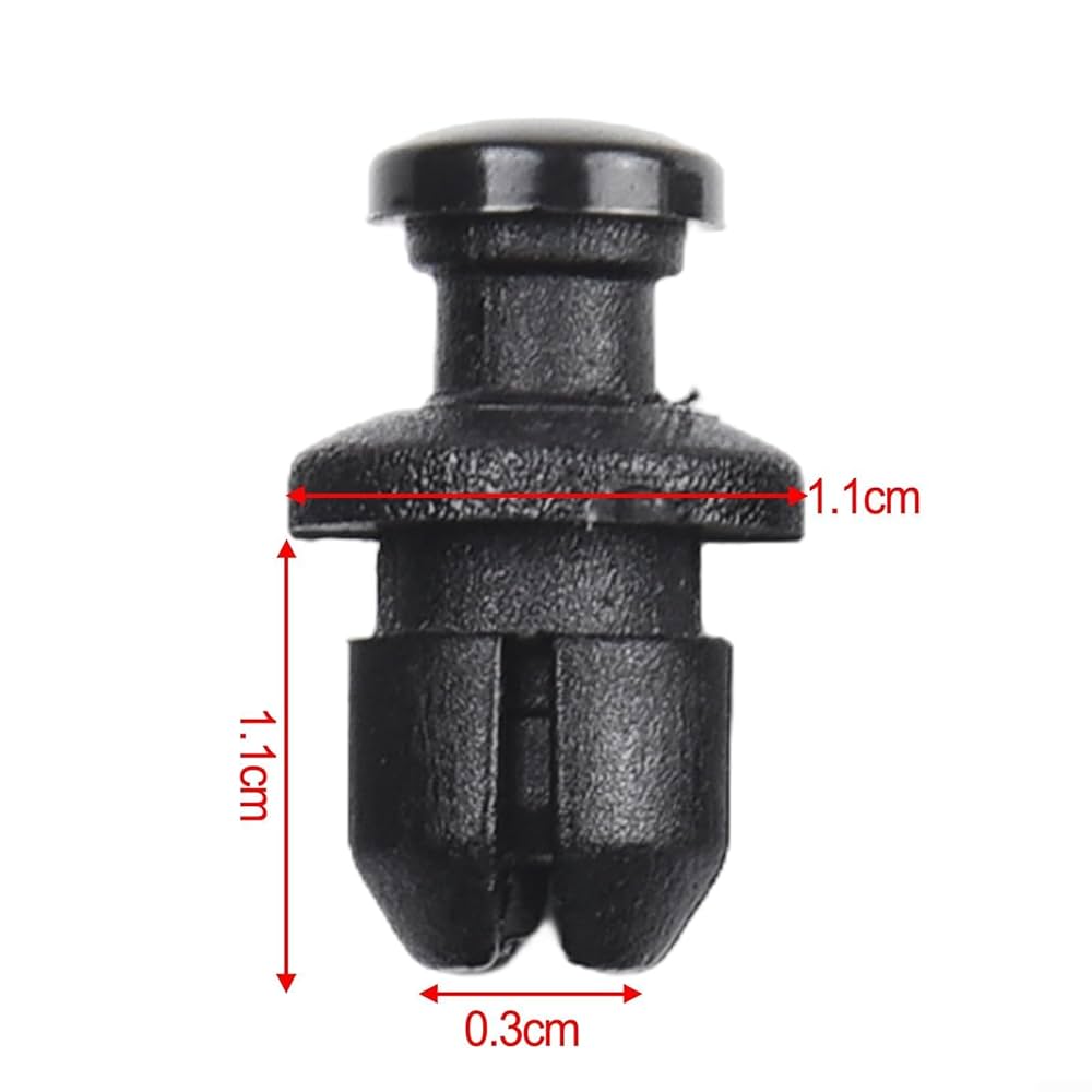 20 Clips Rivets Plastique 7mm Pour Moto & VTT - Fixation Carénage Suzuki - Diamètre Collier 14mm