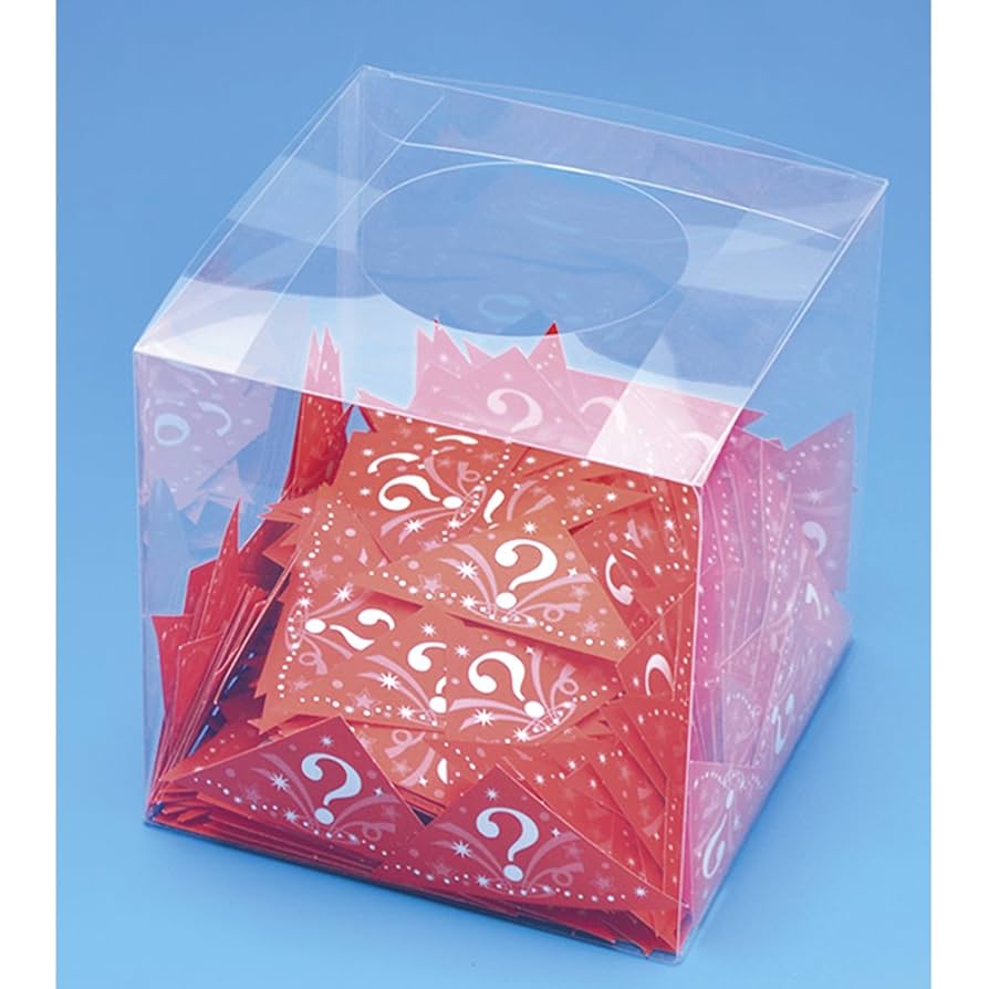 Amazon.co.jp: タカ印 くじ 抽選箱 37-7911 クリア抽選箱 透明