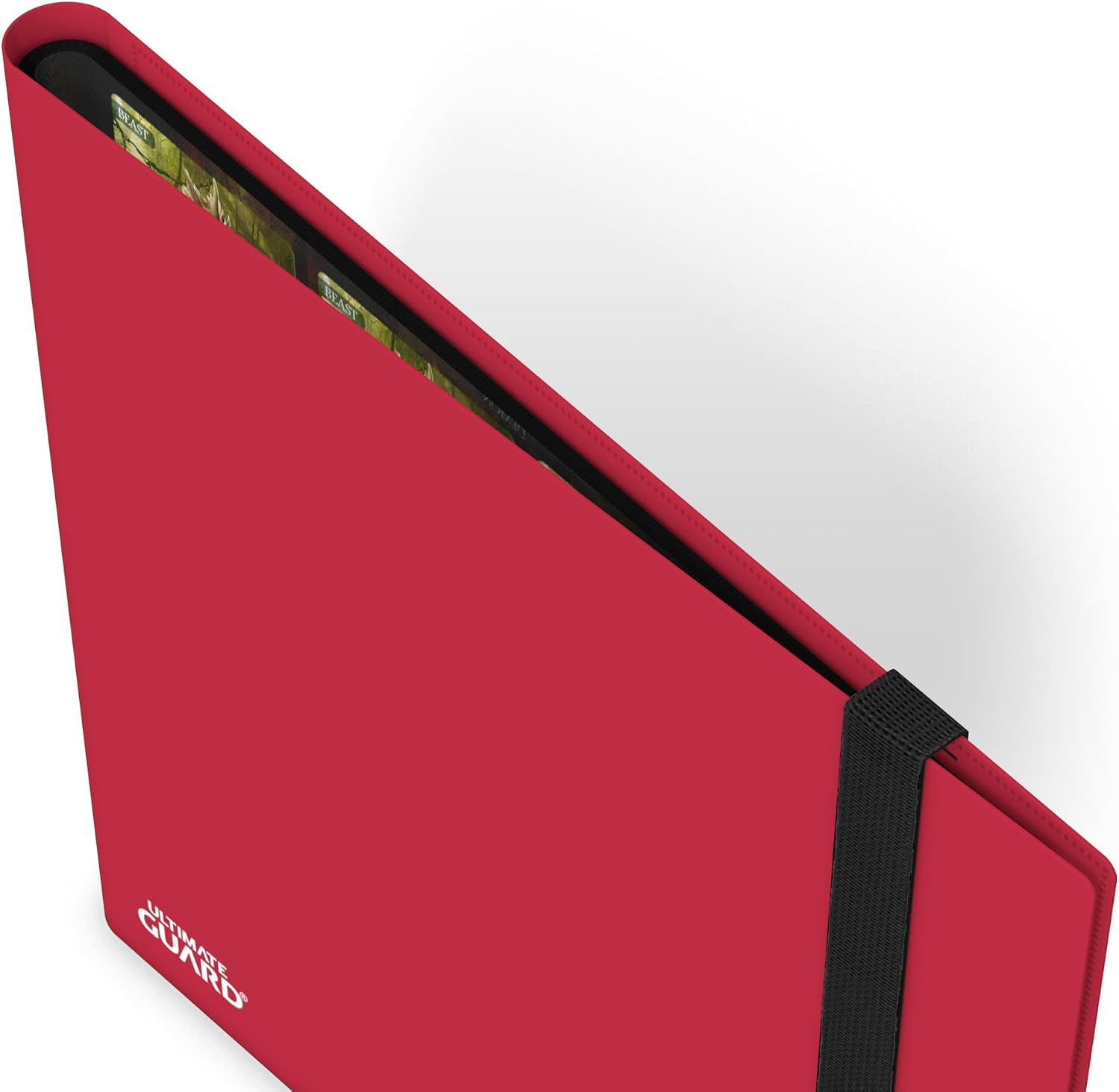 Ultimate Guard Flexxfolio | 12 Side-Loading Pocket for Trading Card Storage up to 480 Cards Binder, Sturdy Card Collection designed for Double-Sleeved Cards, Red Quadrow Card Album Folder for TCG